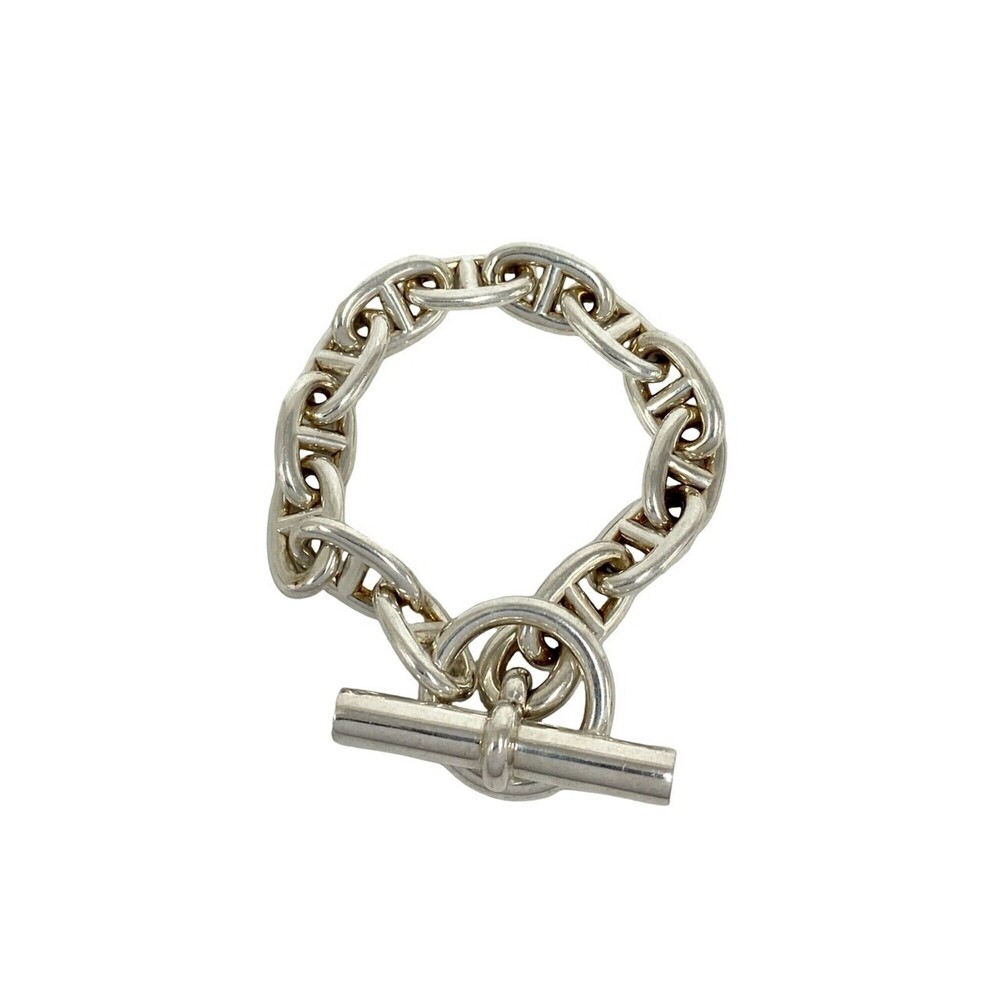 HERMES Silver Charm Bracelet